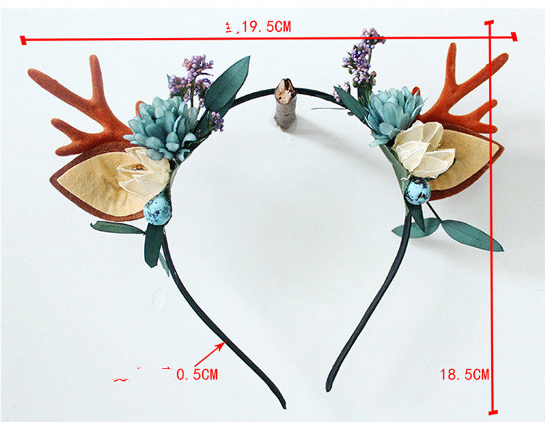 Christmas Antler Headband Hair Accessory