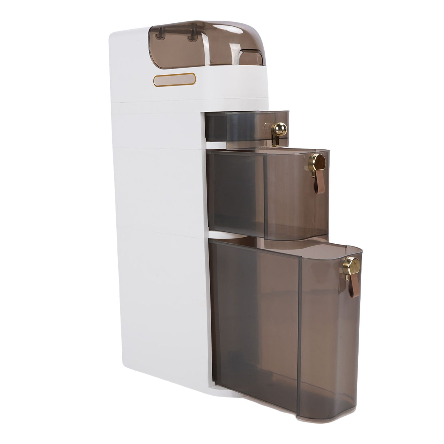 Bathroom Storage Cabinet PP PC Narrow Slim Organizer Small Corner