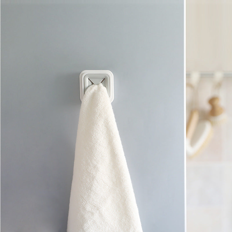 Viscose Towel Rag Storage Plug Punch-Free Bathroom Kitchen Organizer