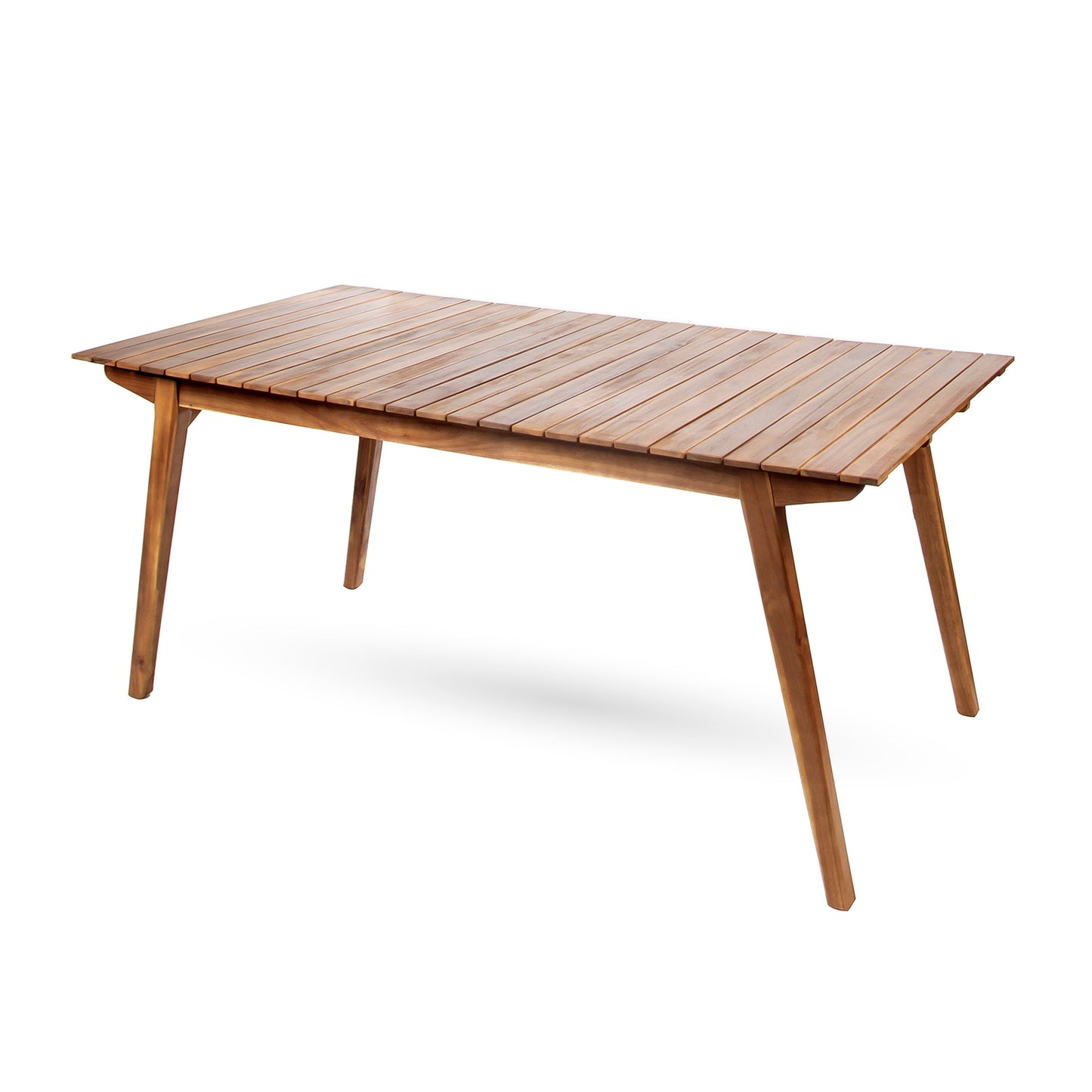 Outdoor 69" Solid Wood Dining Table - Teak Acacia