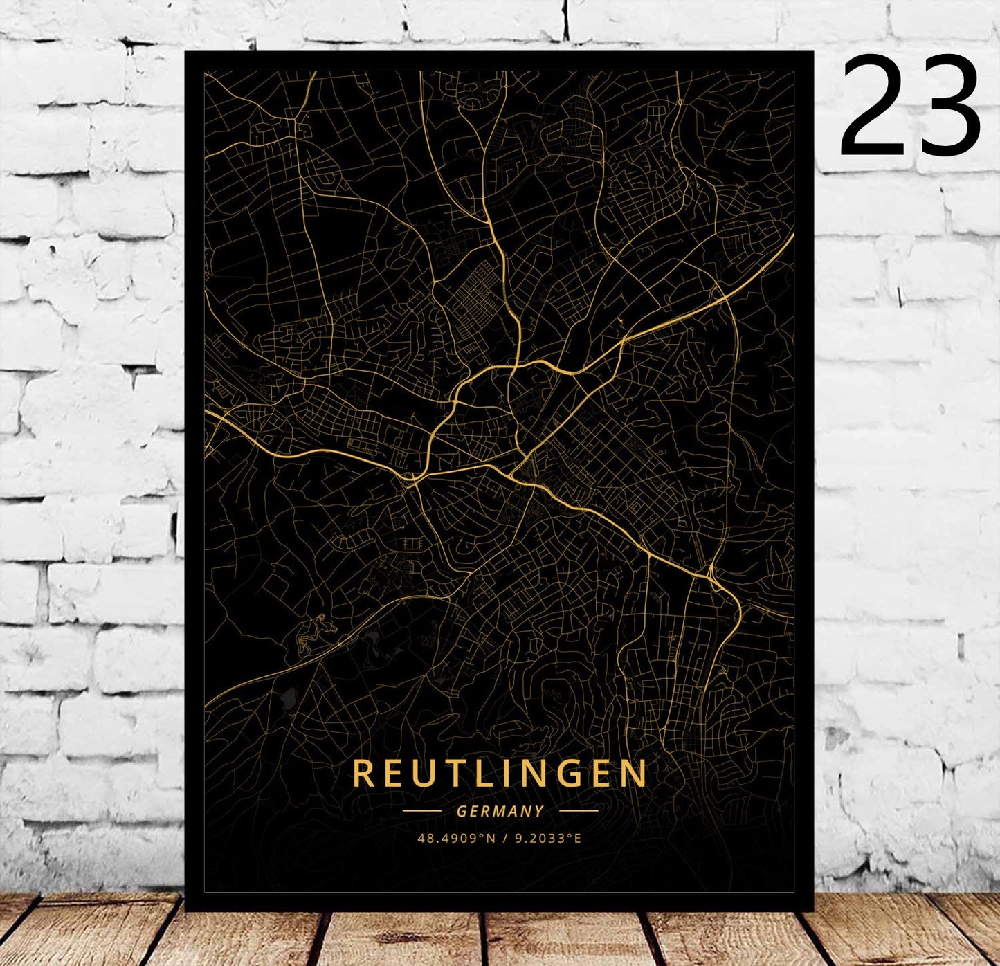 Decorative Canvas Art Poster for Home & Garden Wall Decor - Rostock's City