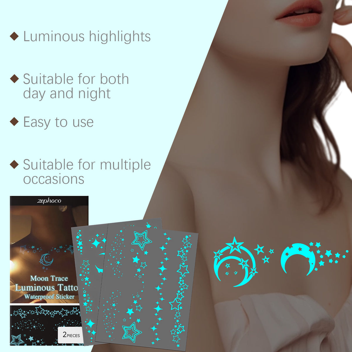Luminous Tattoo Stickers Build A Party Ball Lasting