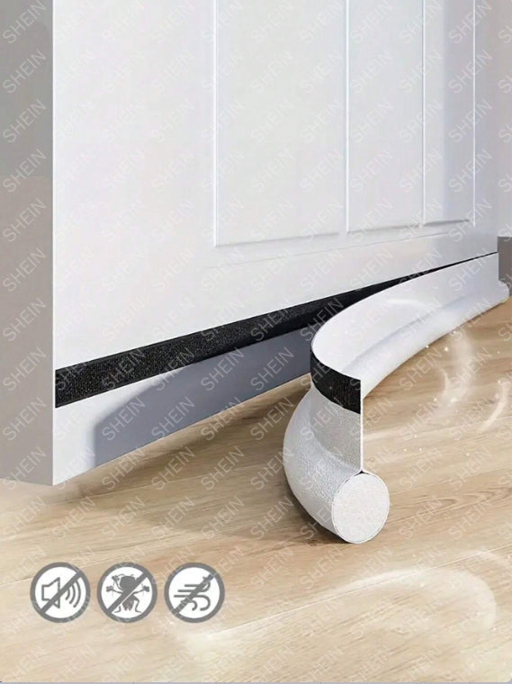 Velcro Door Seals - White, 1 Pack - Weatherproof Door Draft Stopper