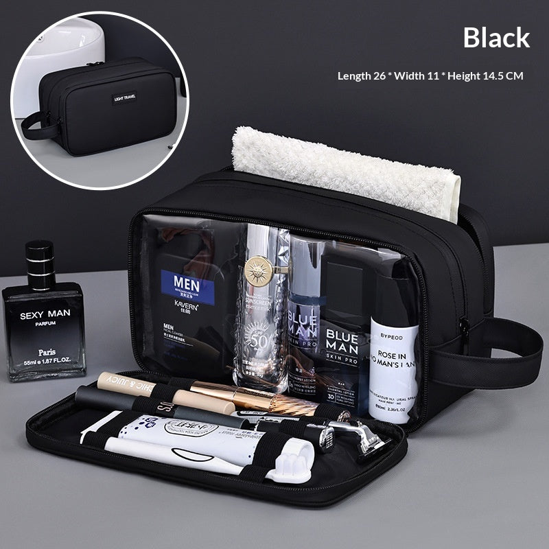 Large Capacity Men's Travel Toiletry Bag Waterproof Cosmetic Storage Organizer