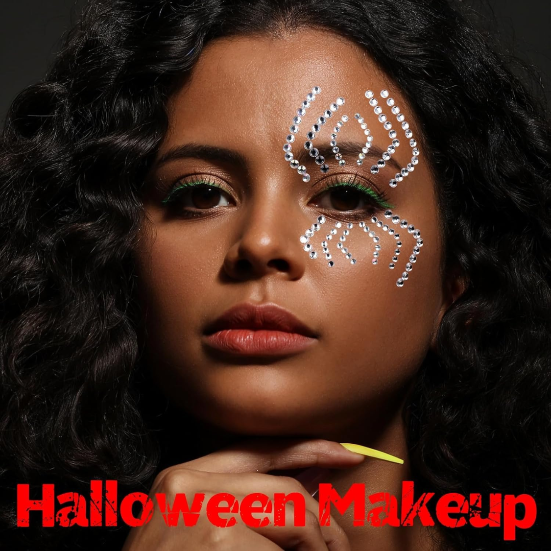 Self-Adhesive Face Gems and Hair Pearls - 4 Sheet Festival Makeup Set