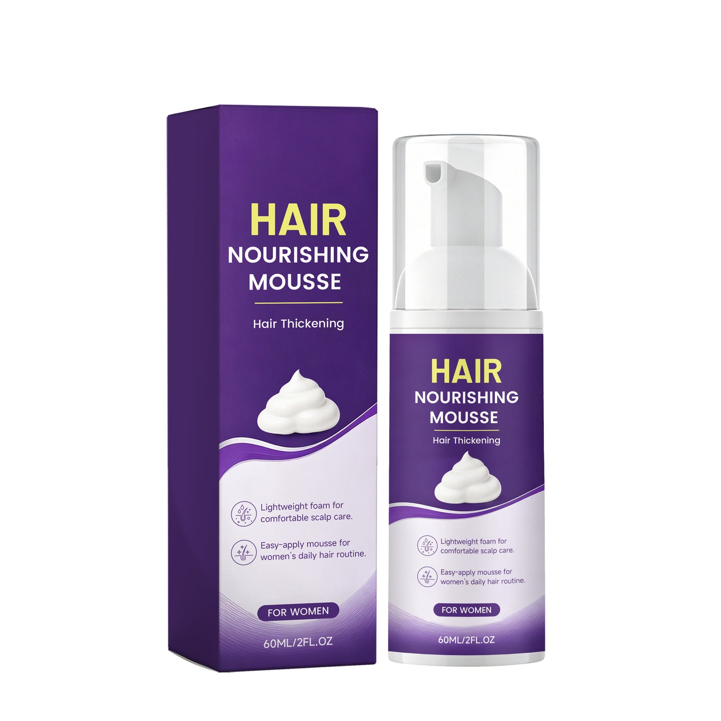 Hair Nourishing Foam 60ml - Hair Treatment with Ginseng & Radix Extracts