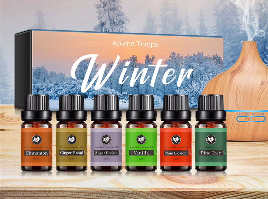 Essential Oil Set - 6 Oils, 60ml, Soothing & Purifying Aromatherapy