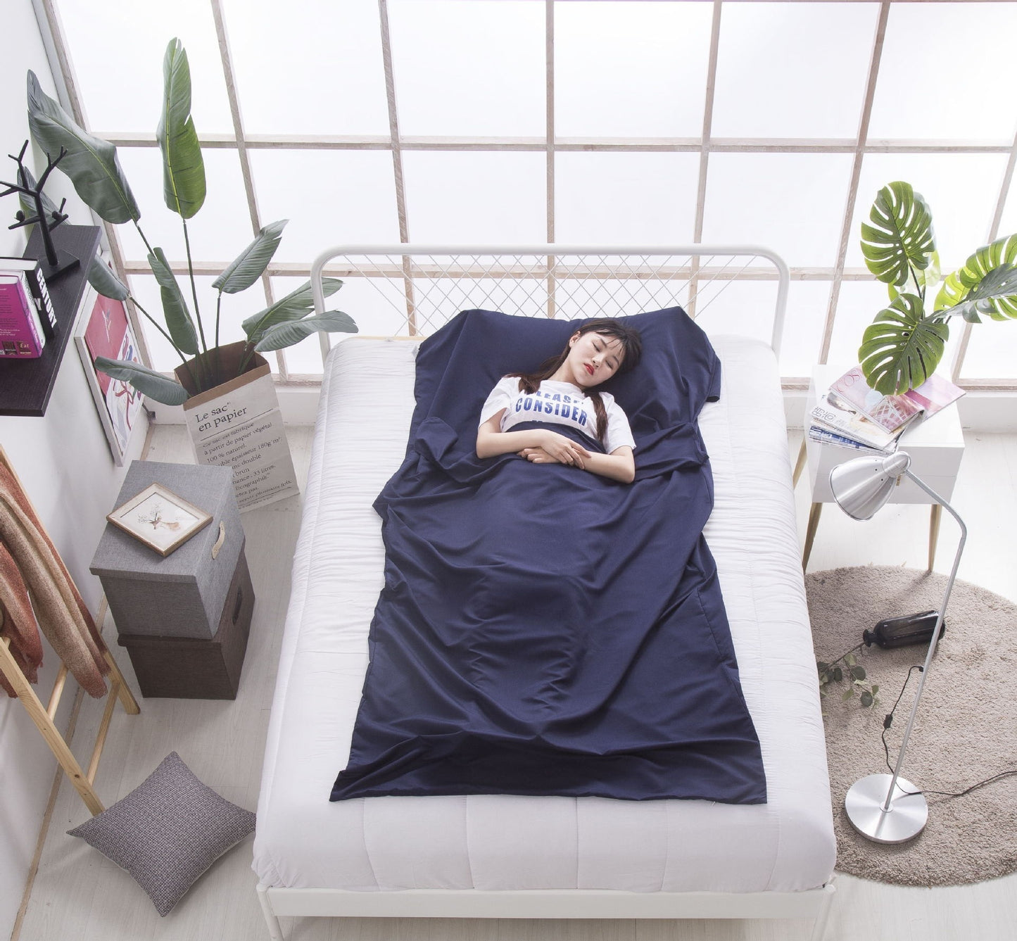 Ultra-Light Cotton Sleeping Quilt Cover - Anti-Dirt Travel Bed Sheet