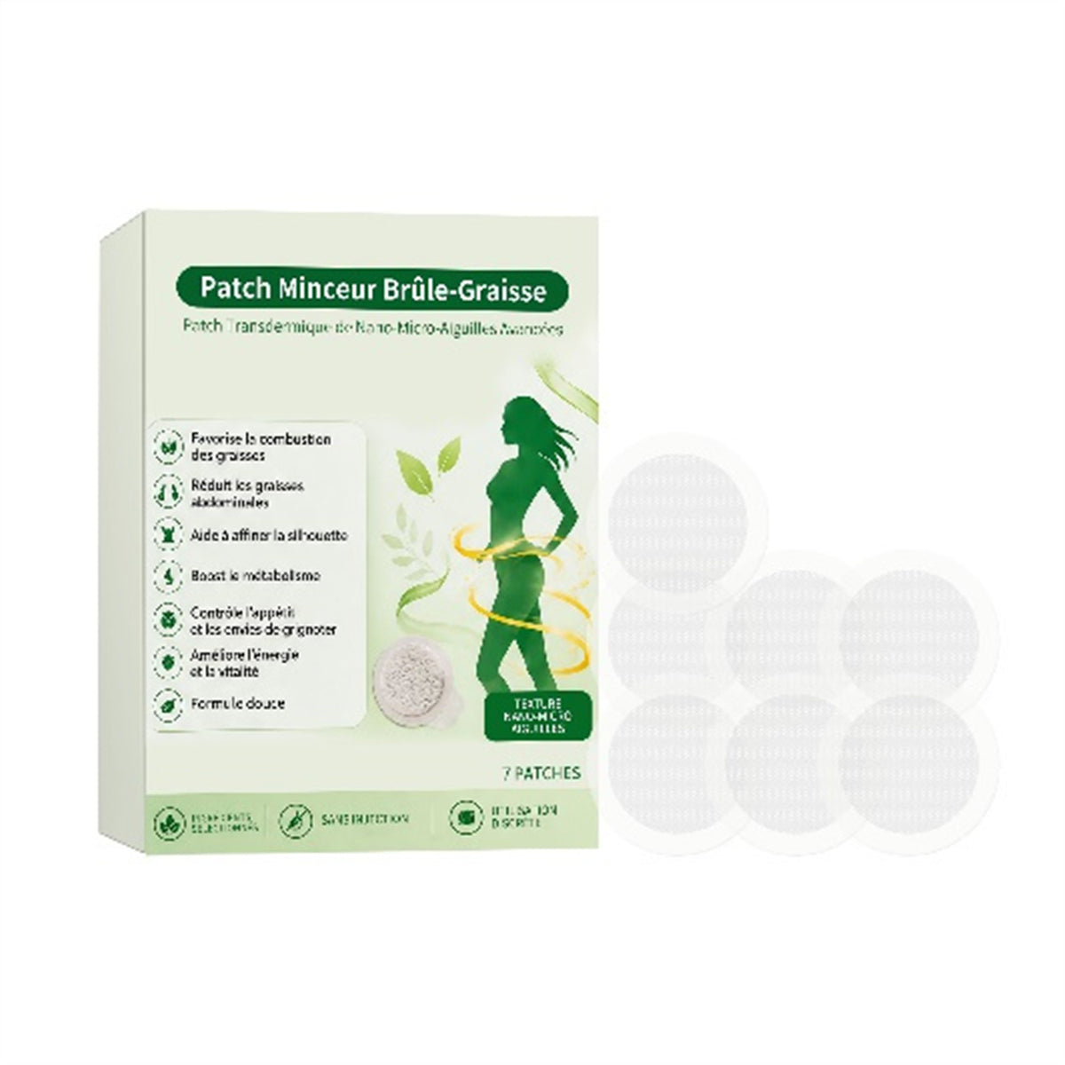 Slimming Microneedle Patch with Collagen Hyaluronic Acid & Caffeine - 7 Patches