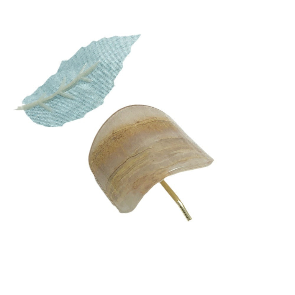 Wheat Casual Ponytail Hairpin U-Shaped Resin