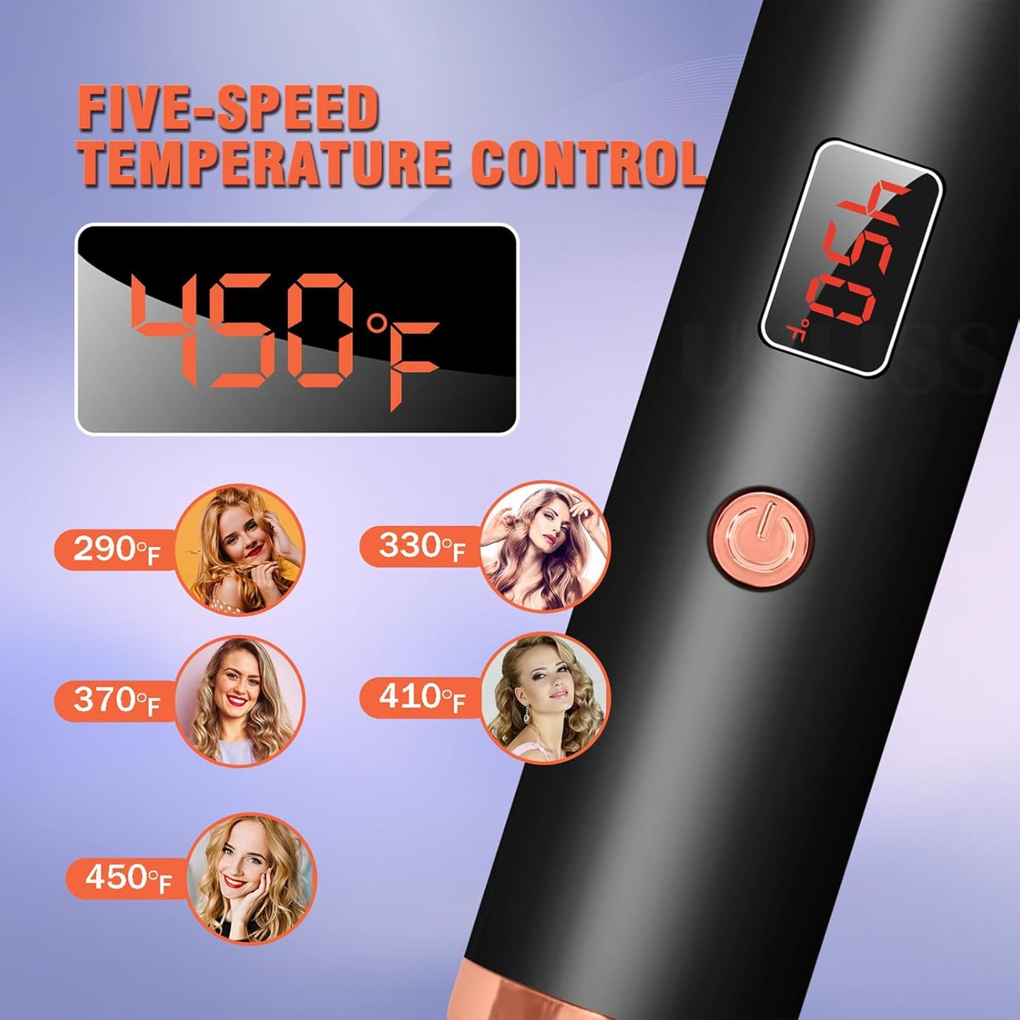 1.5-Inch Ionic Hot Air Curling Brush - Ceramic Thermal Volumizing Styler