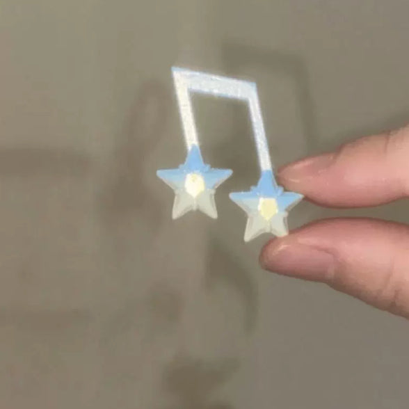 Minimalist Musical Note Hair Clip Set