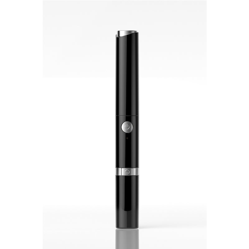 2-in-1 Electric Heated Eyelash Curler and Eyebrow Trimmer - Black