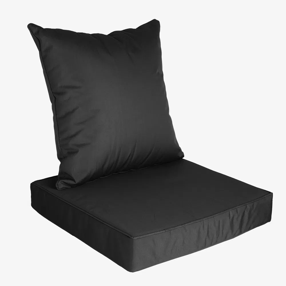 Waterproof Outdoor Seat Cushion Set with Removable Cover