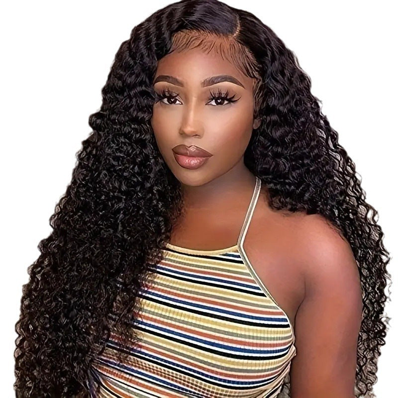 Long Wavy Lace Wig with Middle Part - Natural Look, Full Head, Multiple Colors & Lengths