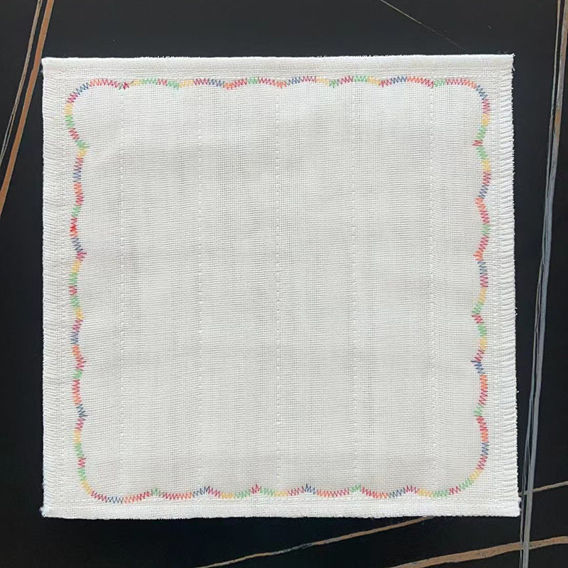 12-Layer Rainbow Fabric Rag Strips for Crafting 25x25cm - 8 Layers