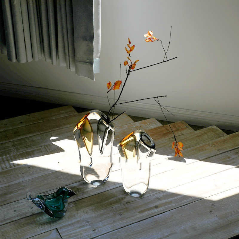 Modern Nordic Glass Flower Vase - Thickened Tabletop Home Decor