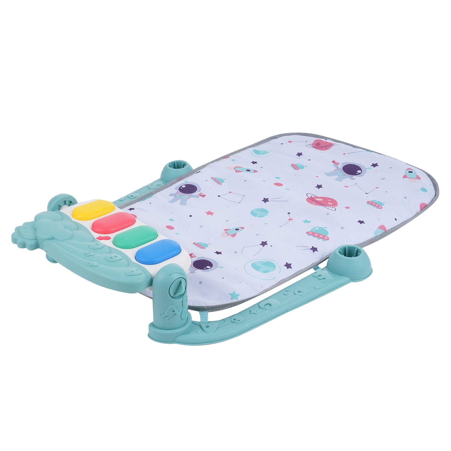 Musical Baby Play Mat with Piano Keyboard & Detachable Toys