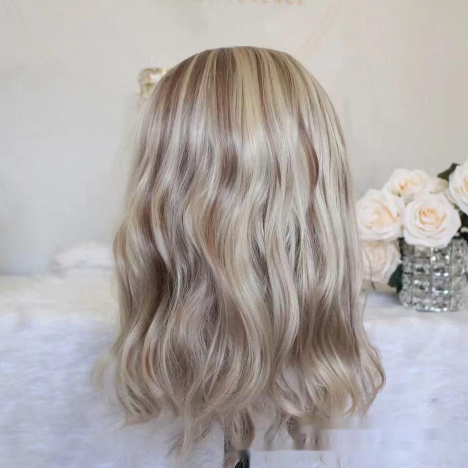 Brown Big Wave Synthetic Wig - High Temperature Fiber