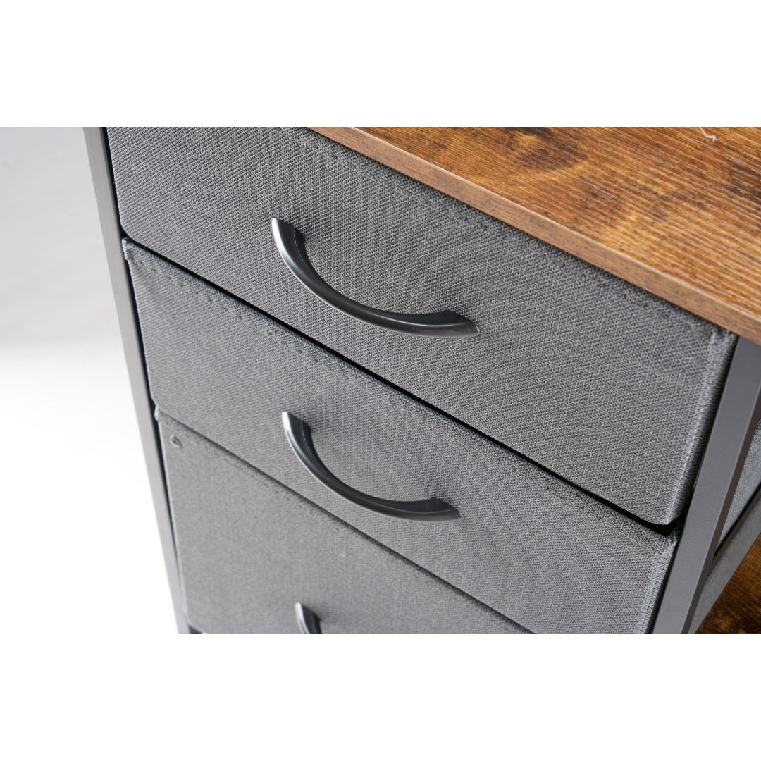 Multifunctional Mobile Filing Cabinet with Storage Drawers