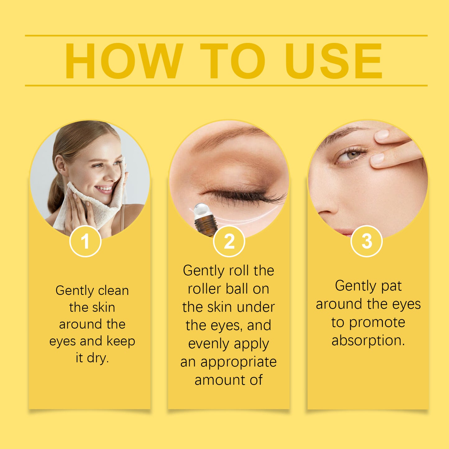 Firming Eye Essence Serum - Anti-Aging Moisturizing Roll-On Treatment 10ml
