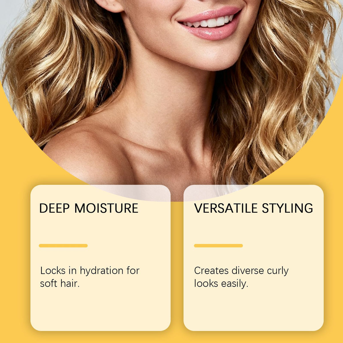 Nourishing Curl-Defining Hair Cream 120G for Curly Hair Moisturizing