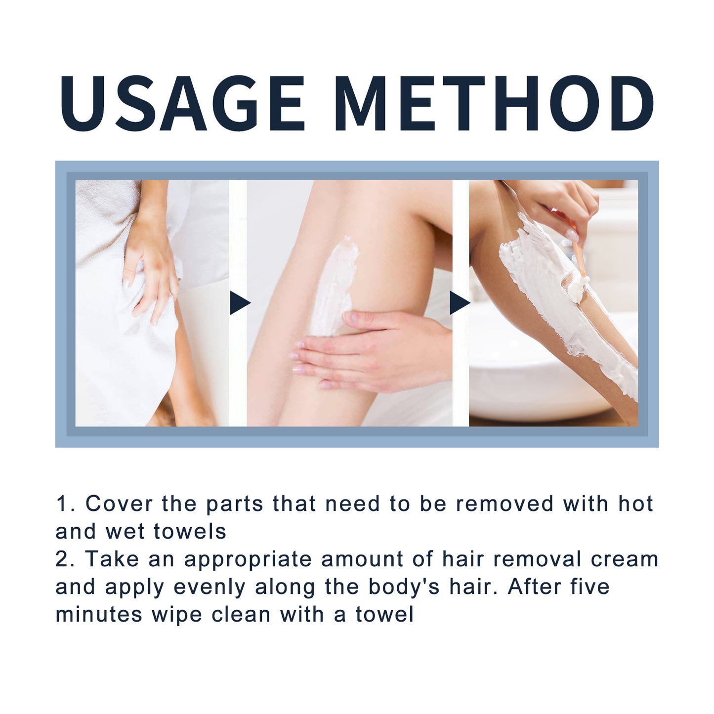 Gentle Hair Removal Cream for Men - Body Grooming for Chest, Arms & Legs