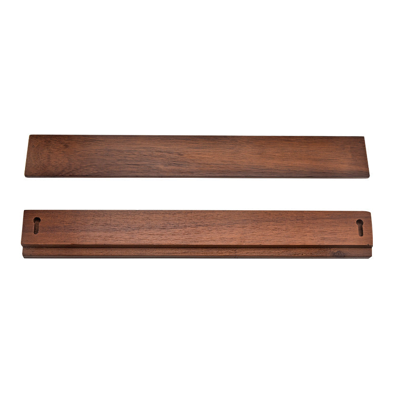 Wooden Magnetic Knife Holder Wall Mount No Drilling Needed Retro Style Kitchen Storage