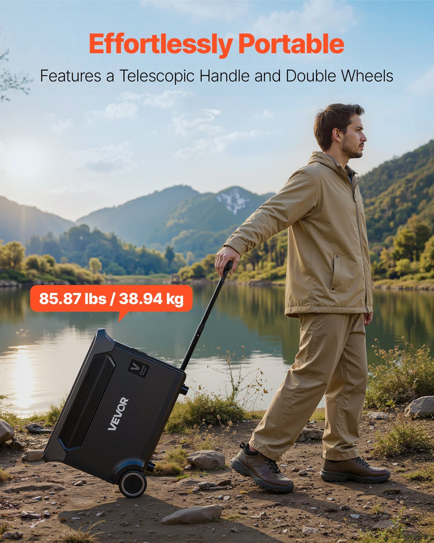 3000W Portable Solar Power Station with 15 Outputs, 3072Wh LiFePO4 Battery Backup for Emergency & Outdoor Use