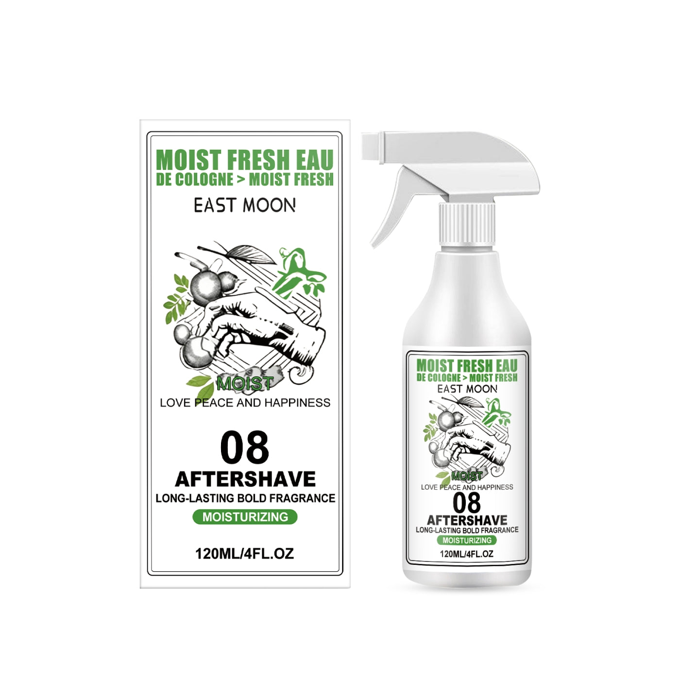 Men's Long-Lasting Cologne - 120ml Fragrance with Natural Extracts