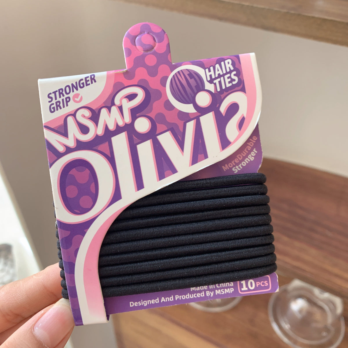 Elastic Hair Bands for Ponytails - No-Damage, All Hair Types