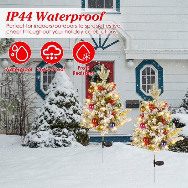 50 LED Solar Artificial Christmas Tree - Waterproof Decoration