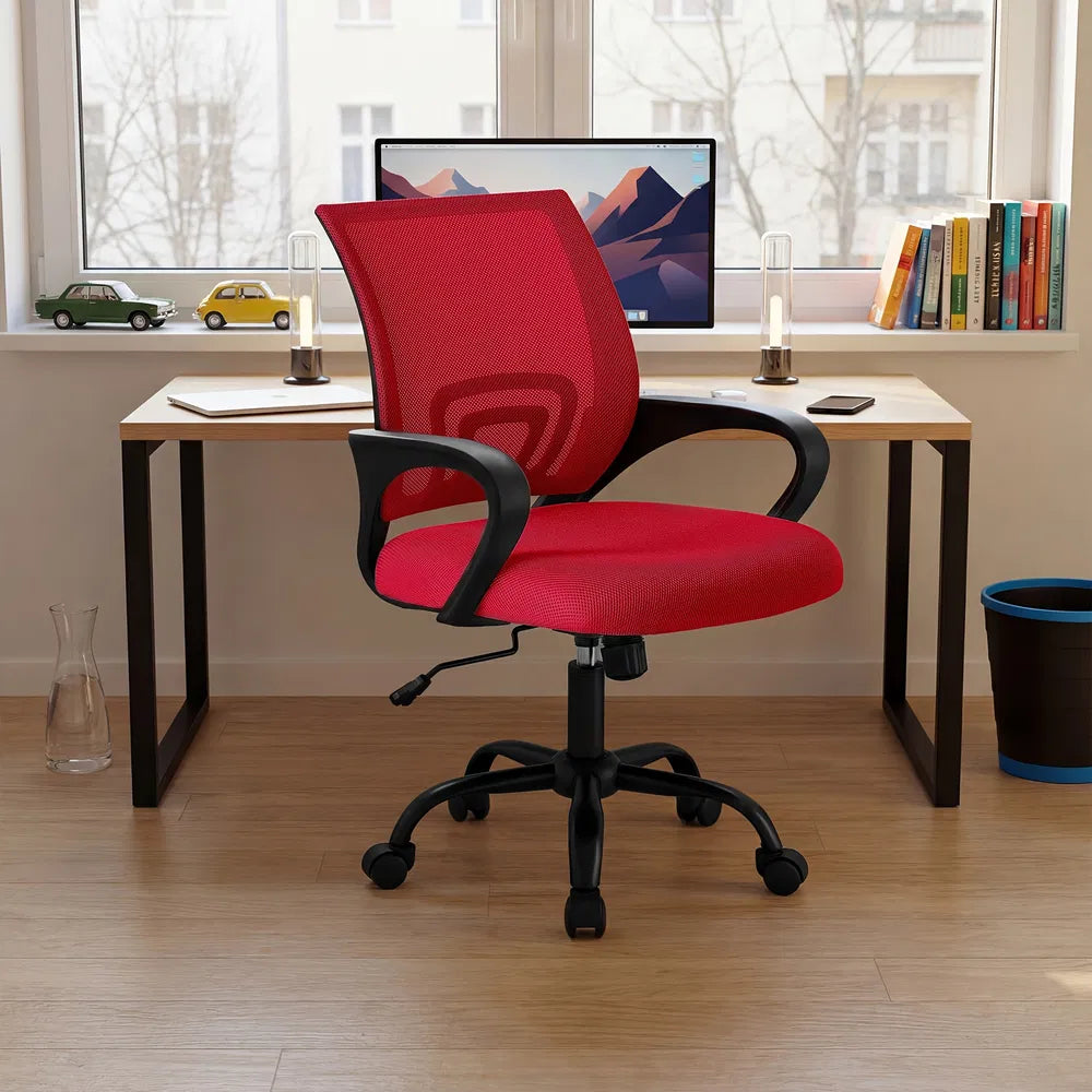 Ergonomic Office Gaming Chair with Lumbar Support - Adjustable Height