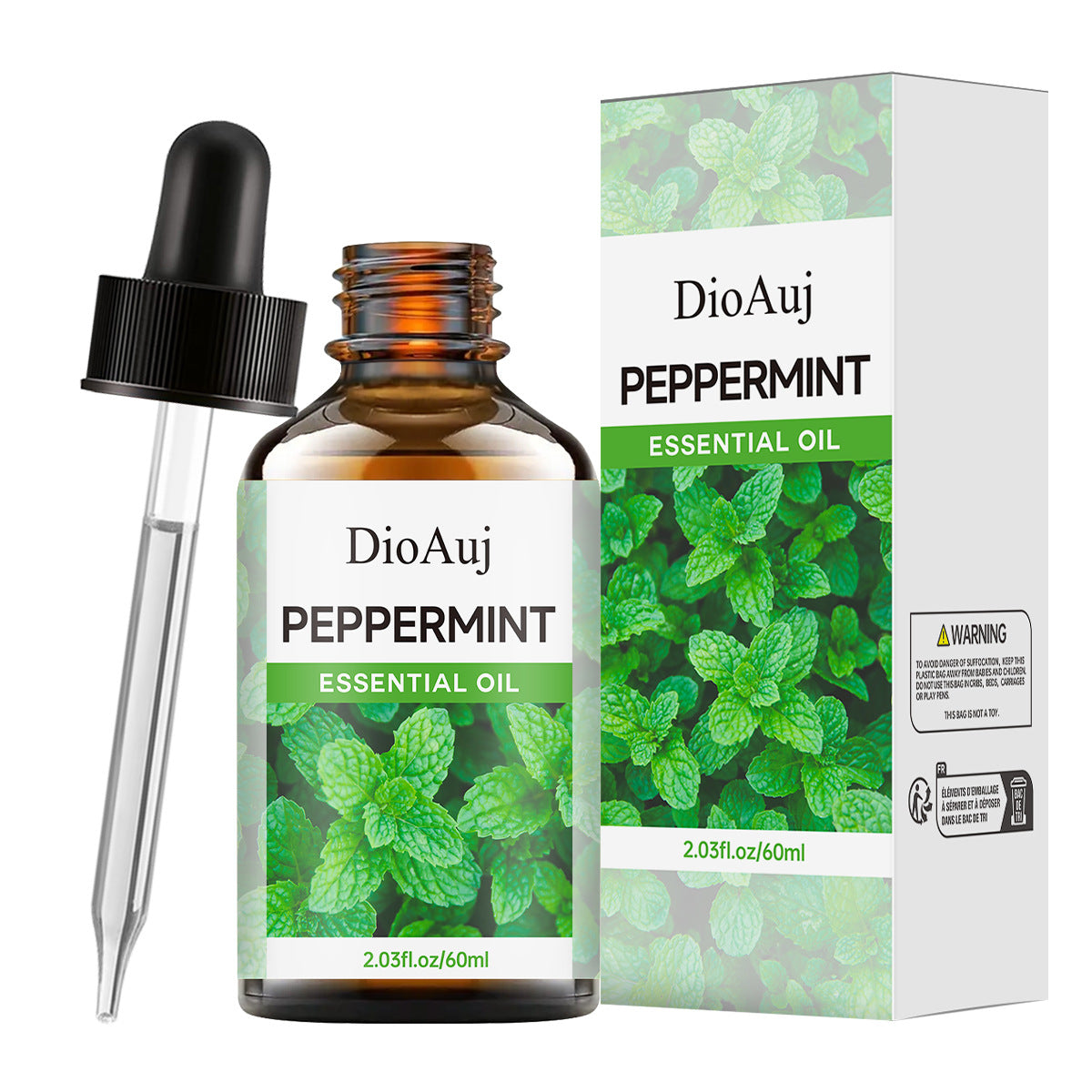 Mint Essential Oil for Body Massage - Aromatherapy Relaxation 30ml/60ml