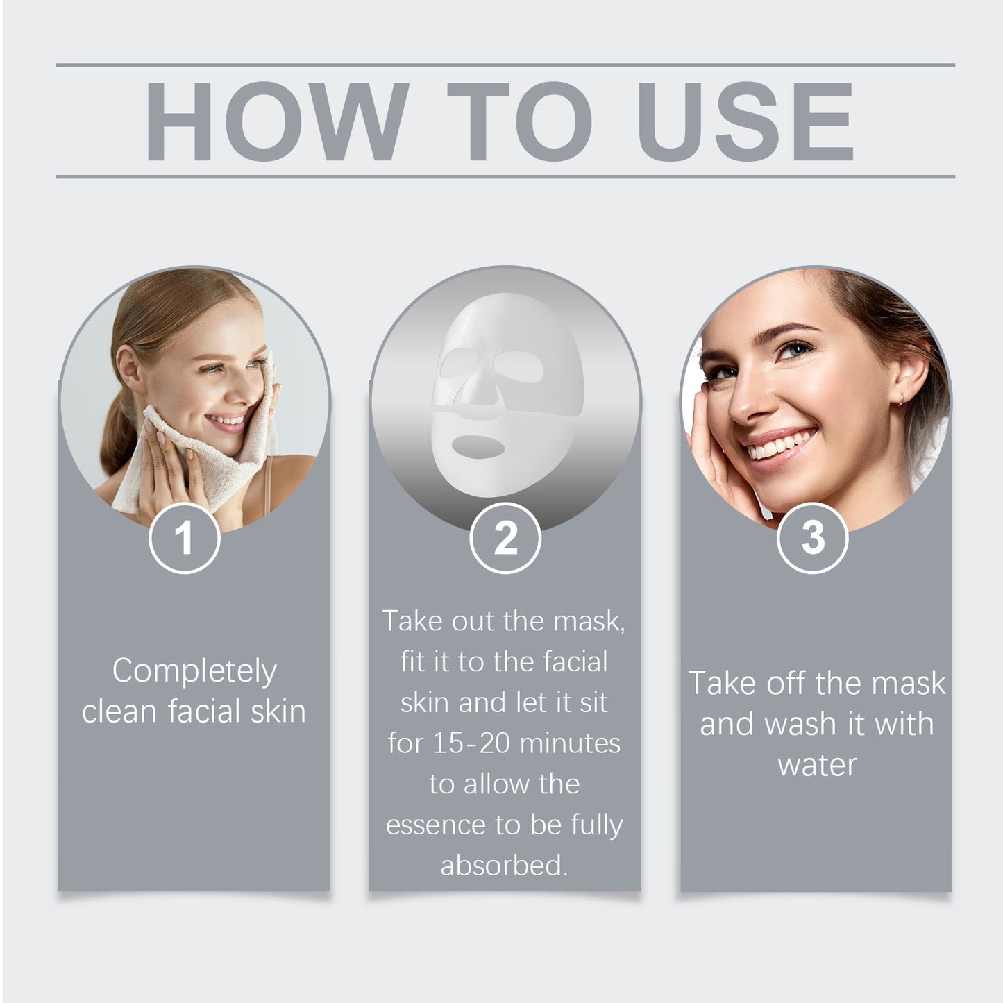 Firming Collagen Facial Mask - Moisturizing Anti-Aging Skin Care Sheet