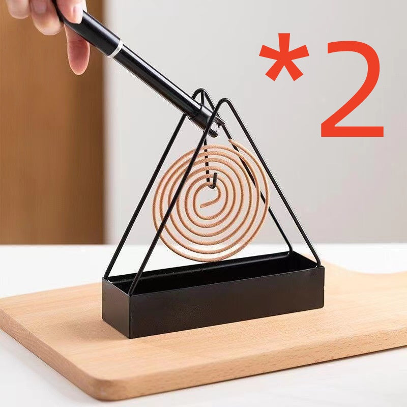 Triangle Mosquito Incense Holder for Insect Repellent - Black, Green Varieties