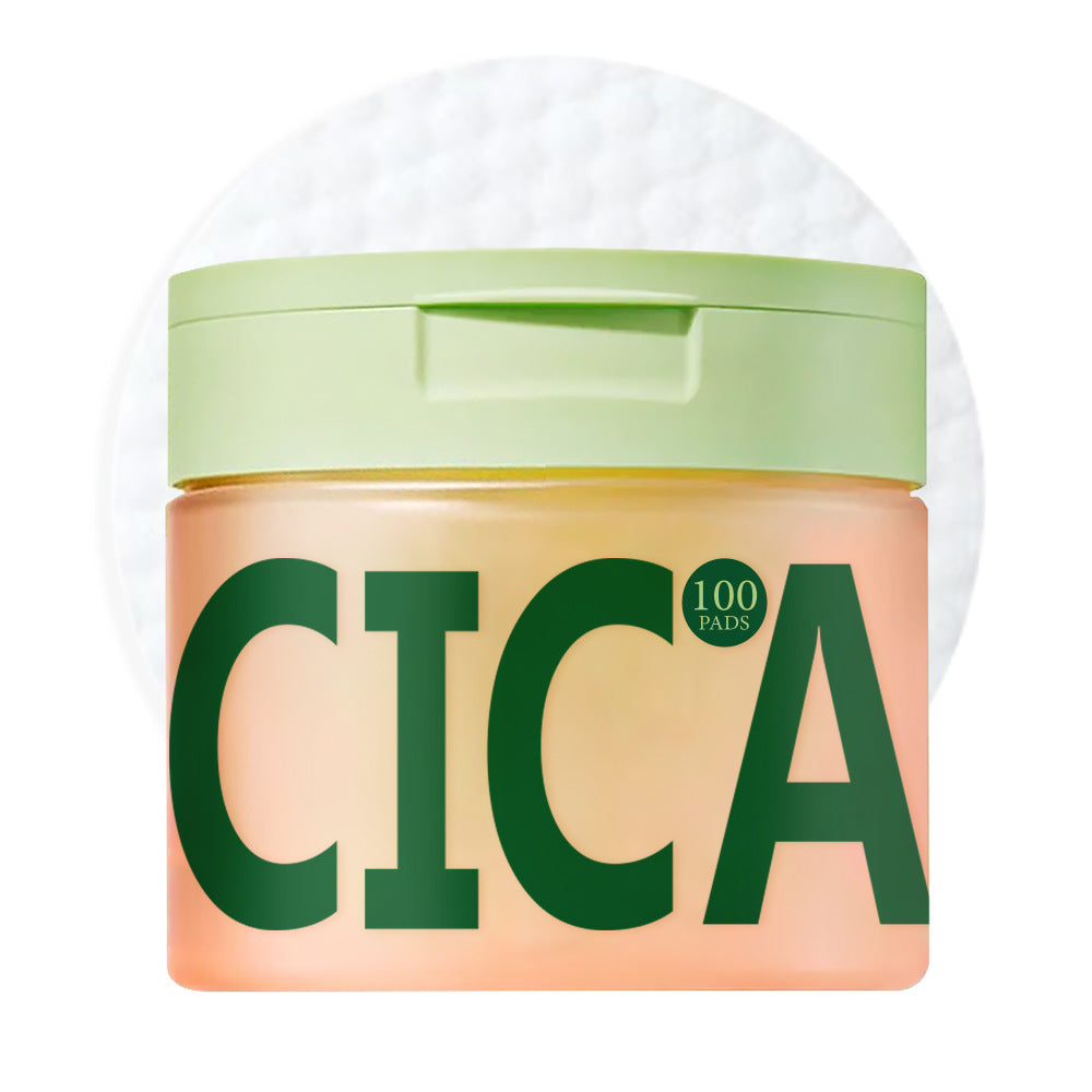 Centella Asiatica Cleansing Pads 100pcs - Skin Care Cotton Pads for Face & Dark Spot Toner