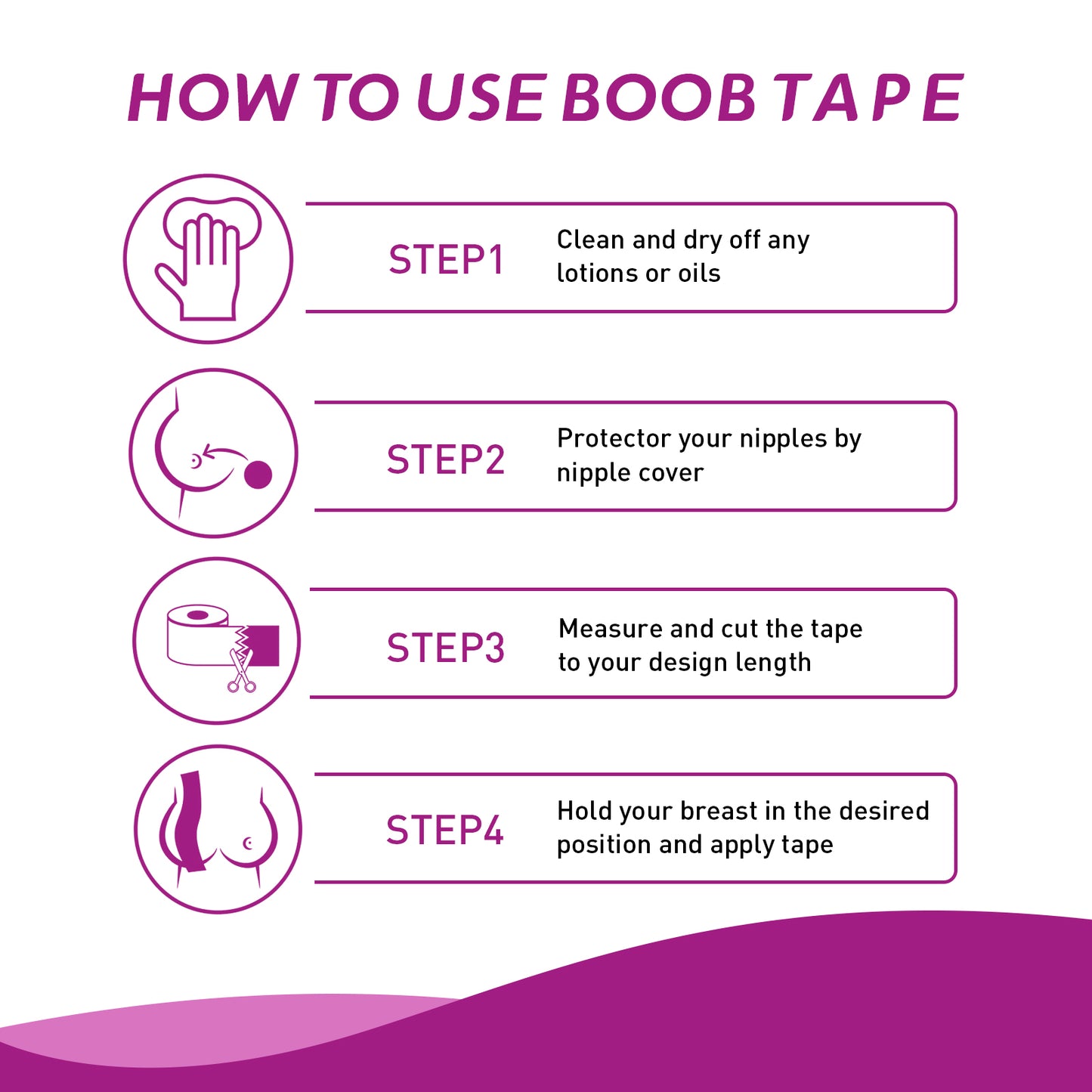 Invisible Breast Lift Tape for Natural Cleavage & Sag Prevention