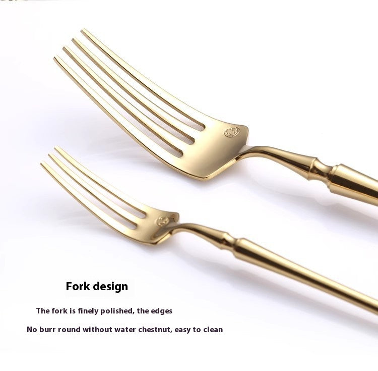 Stainless Steel Tableware Set - Knife Fork Spoon Flatware Utensils
