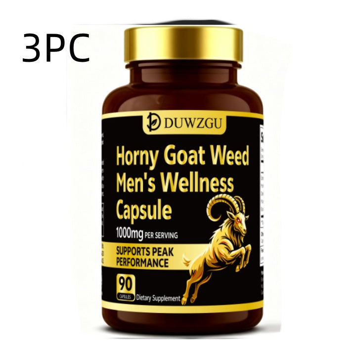 Epimedium Herbal Supplement Capsules - 90 Count Bottle