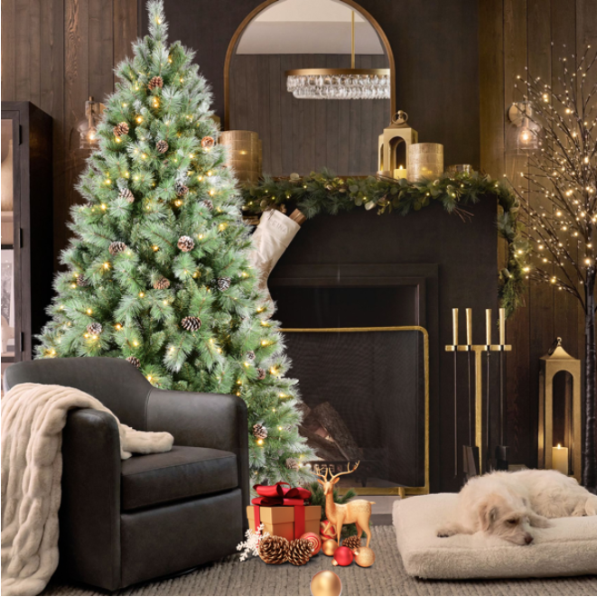 5ft Artificial Green Christmas Tree with 694 PVC Branch Tips