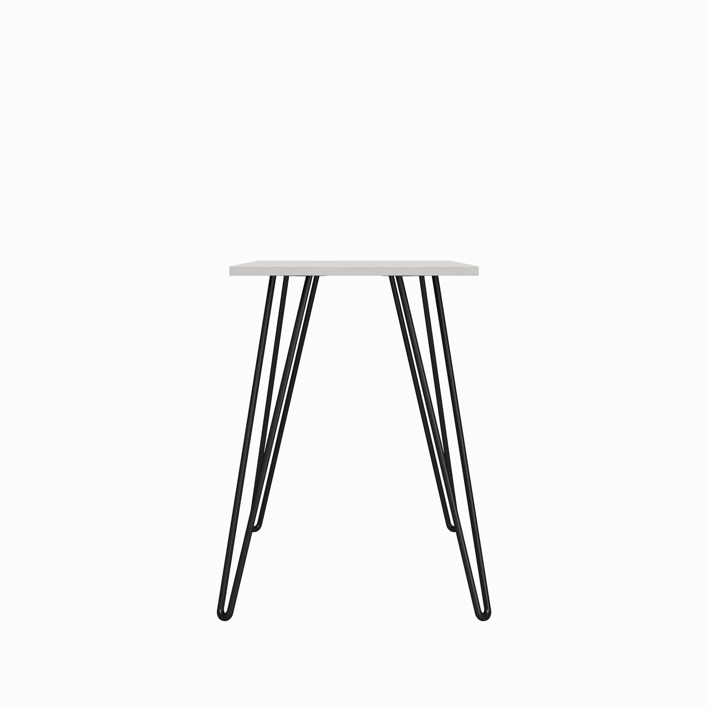 Writing Desk with Black Hairpin Metal Legs - White Oak