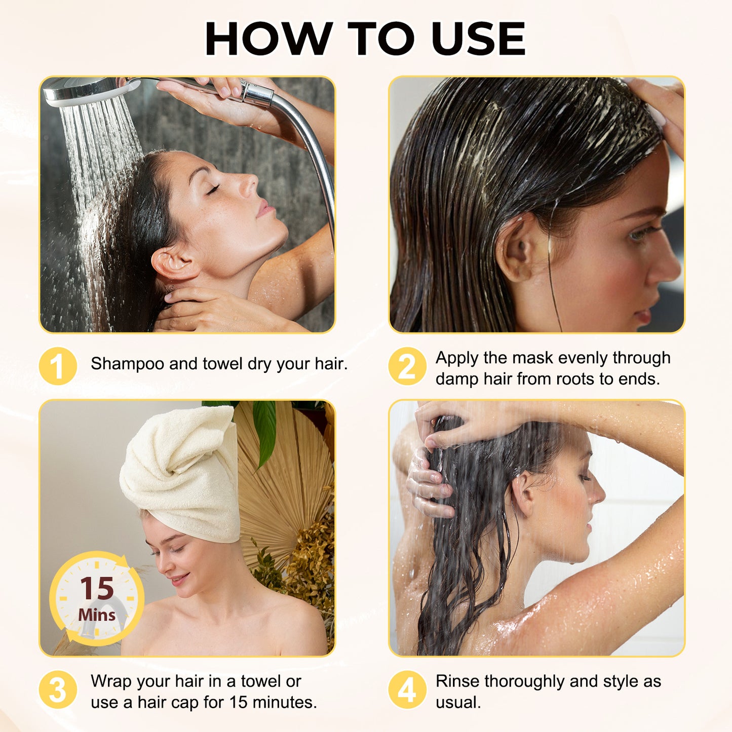 Maca Hair Mask 220g - Hair Treatment for Nourishing and Repairing