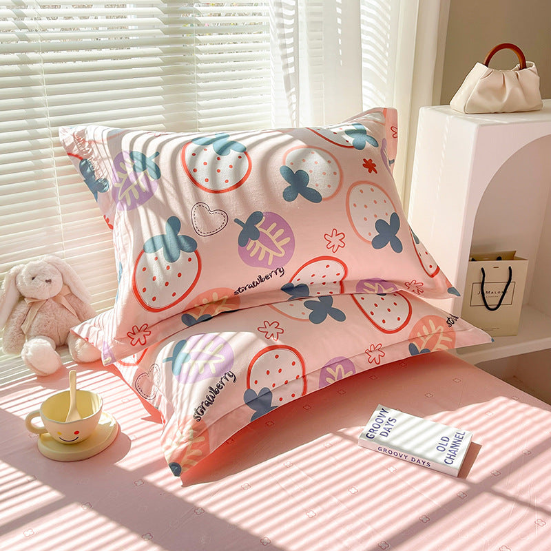 Cotton Twill Pillowcases Set - 100% Cotton, Modern Home Decor