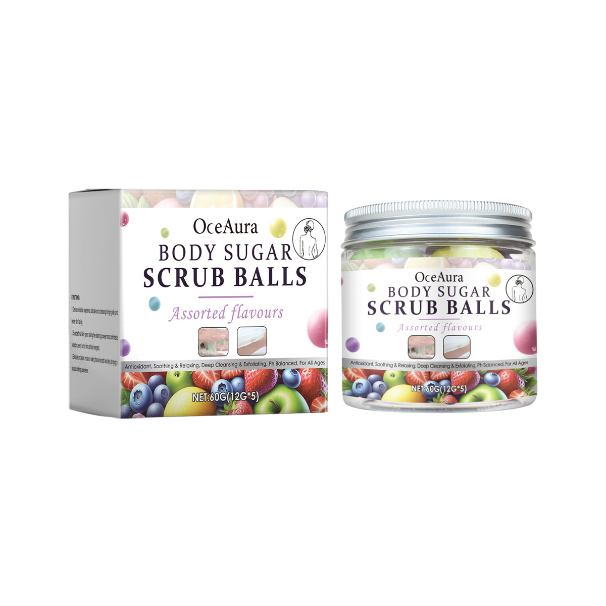 OCEAURA Exfoliating Dull Polish Bead Gentle Cleansing Care Silky Skin
