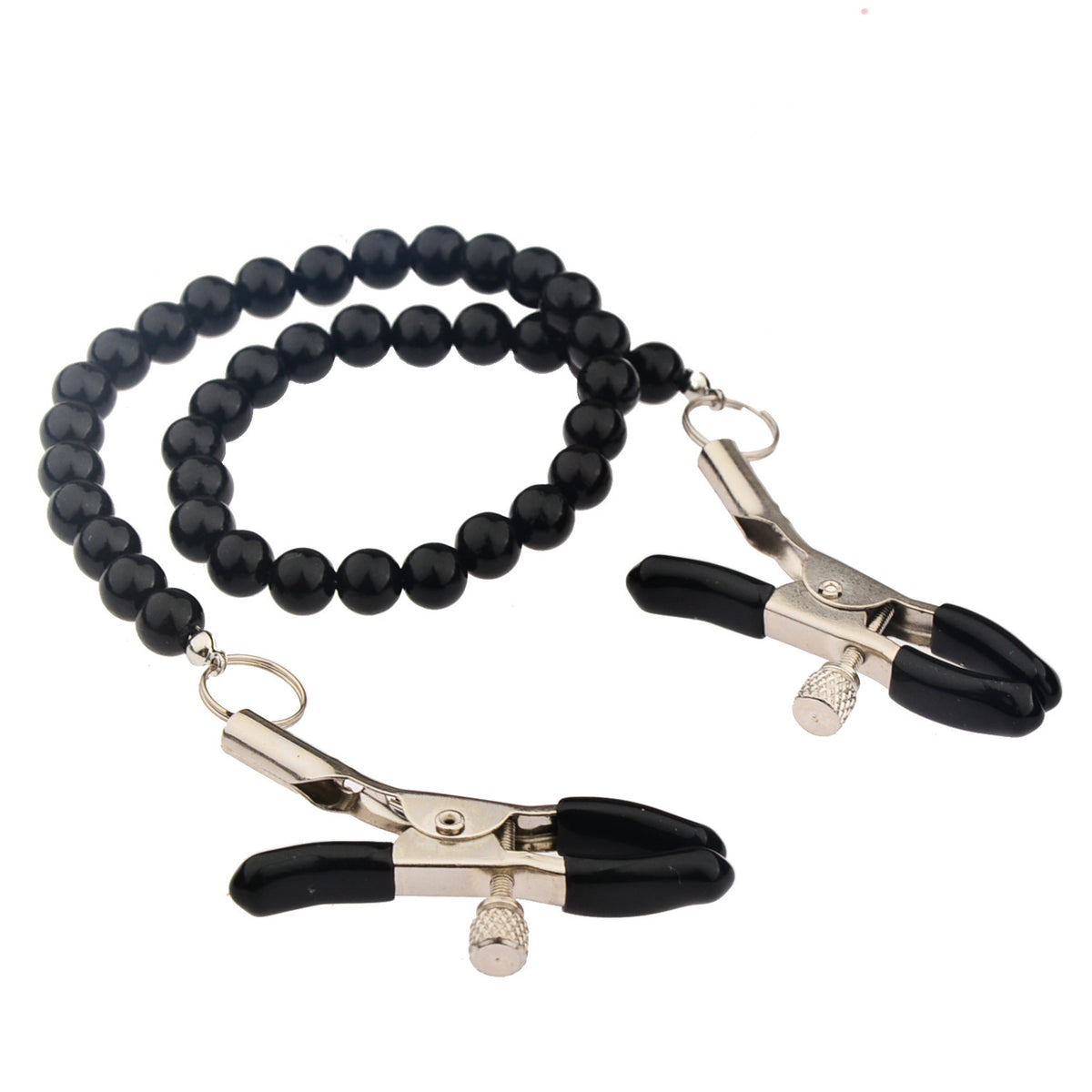 Women’s Fashion Nipple Clamp with Pearl Chain - Adjustable Sensory Toy