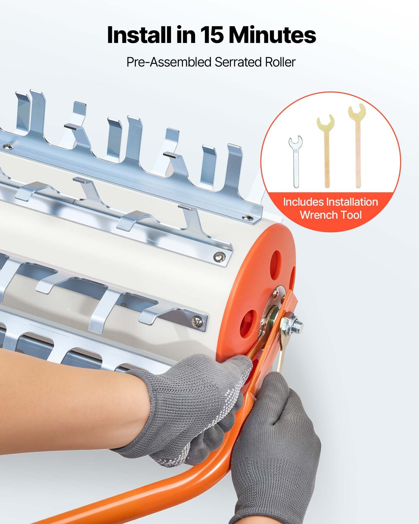 Lake Weed Roller with Aluminum Handles – Pond & Lake Weed & Muck Removal Tool