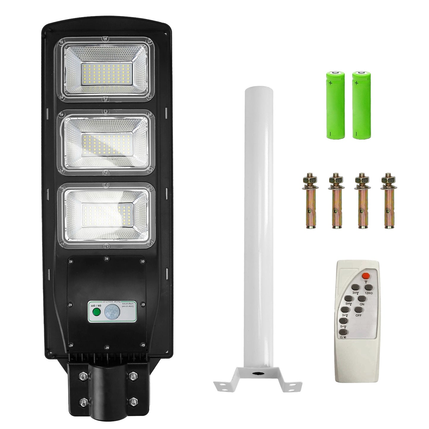 Solar Street Light 180 LEDs Waterproof Outdoor Security Lamp with Radar Sensor