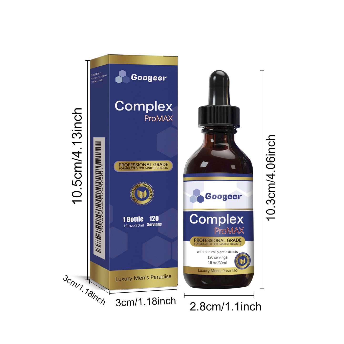 Natural Men’s Vitality Liquid Drops - Epimedium & Damiana Herbal Blend 30ml
