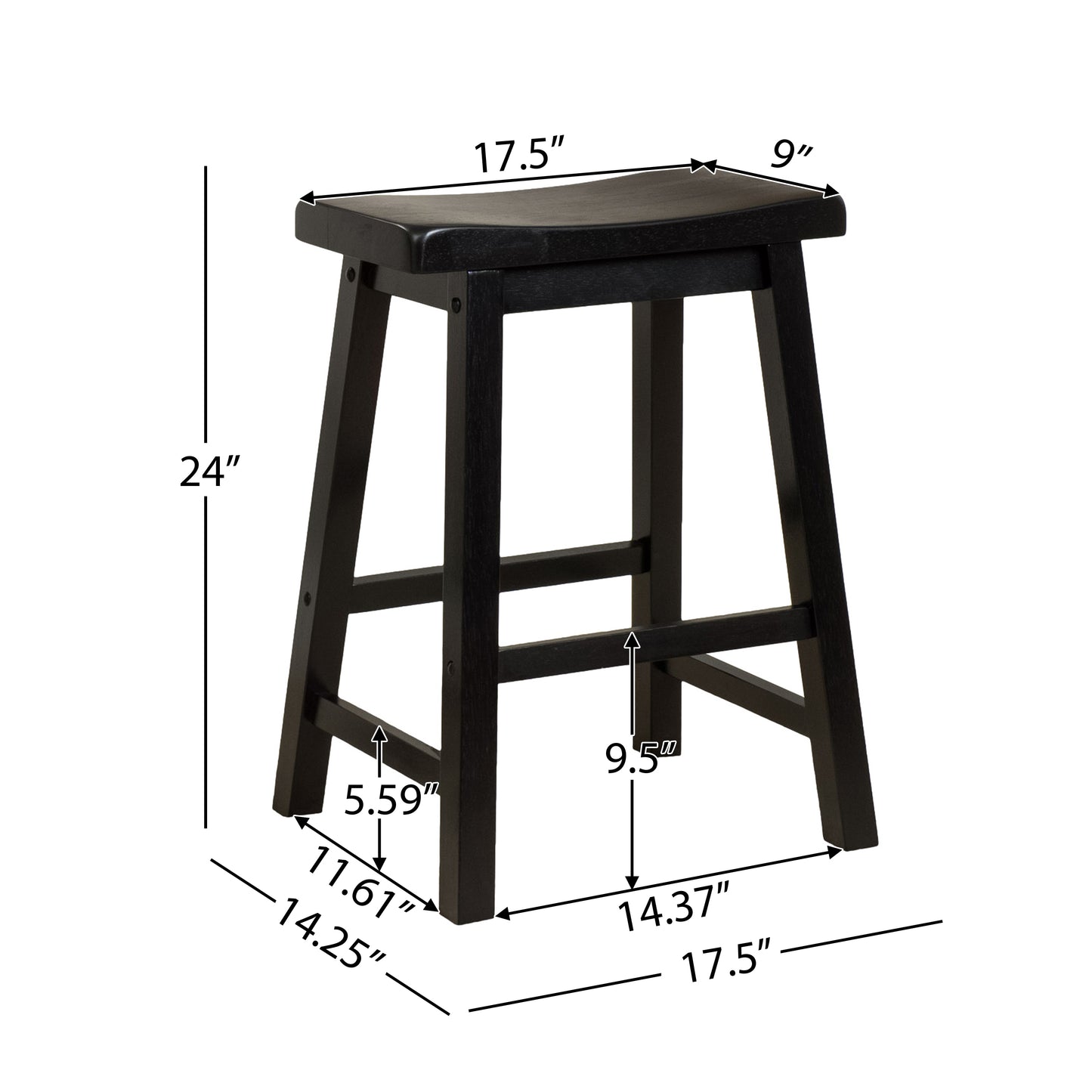 POMEROY 24IN SADDLE STOOL